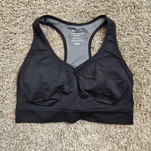 Match Women's Classic Black Sports Bra